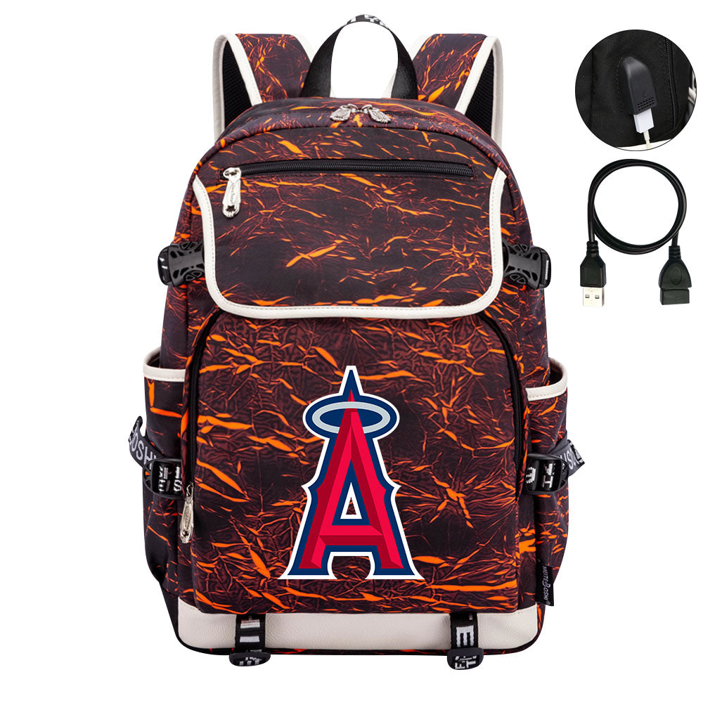 Los Angeles Angels Backpack School Notebook Travel Bags
