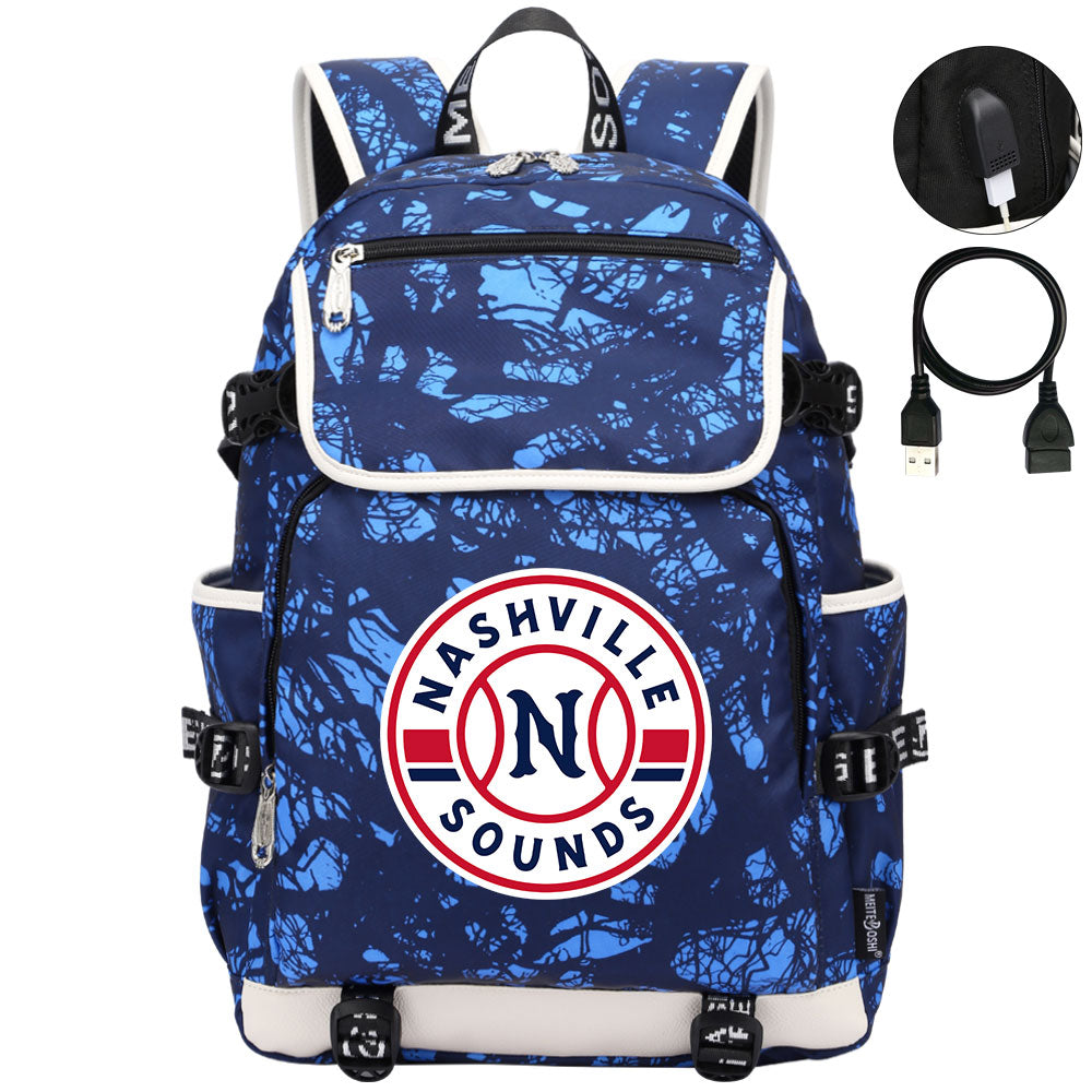 Nashville Sounds Backpack School Notebook Travel Bags