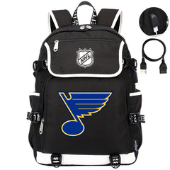 St Louis Blues Hockey Team Backpack School Notebook Travel Bags