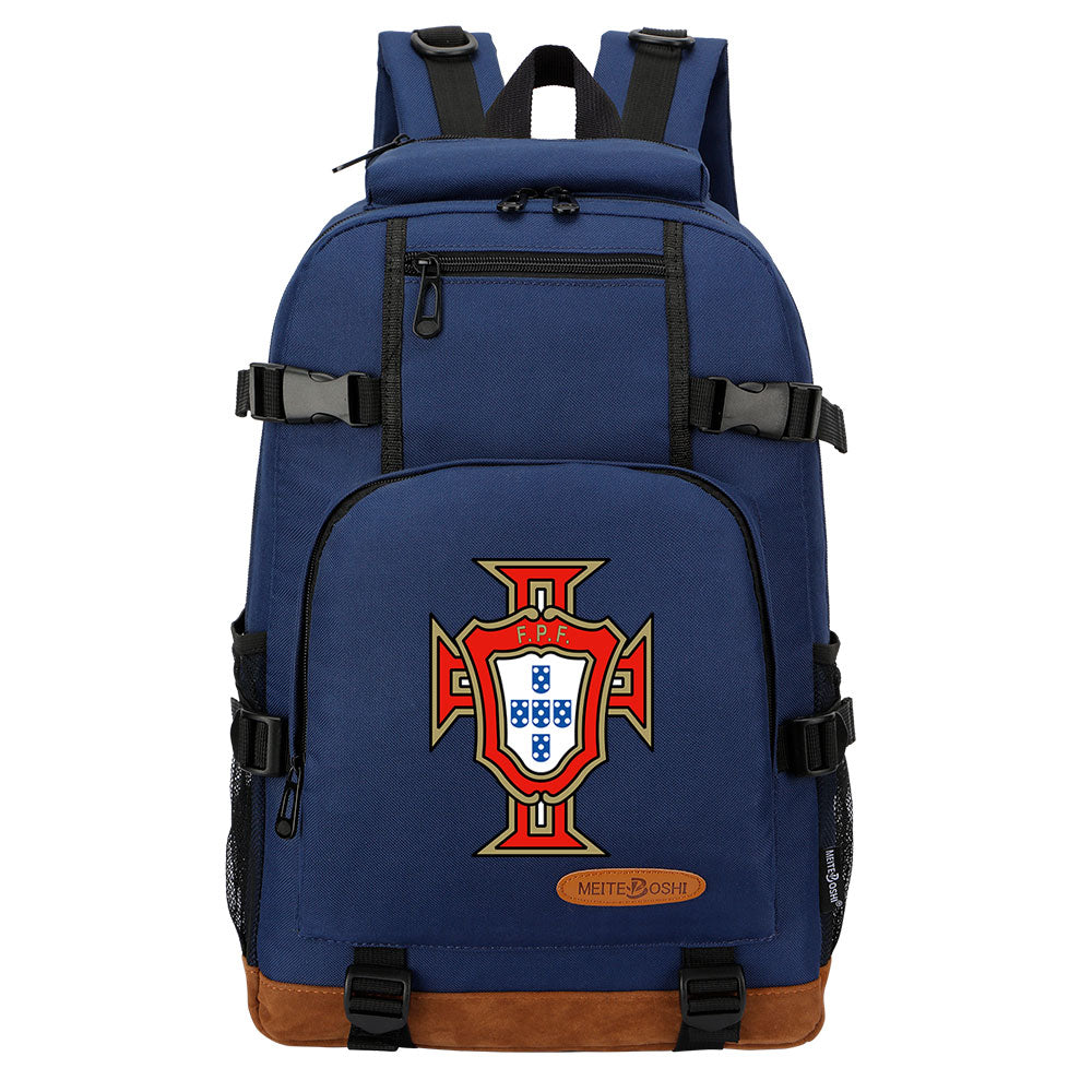 Portugal National Football Team Waterproof Backpack School Notebook Travel Bag