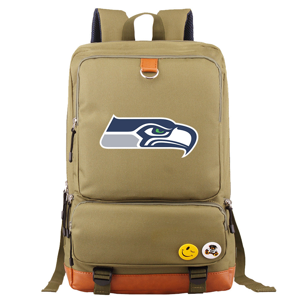 Seattle Seahawks Football Team Rugby Proof Backpack NoteBook Laptop School Bag