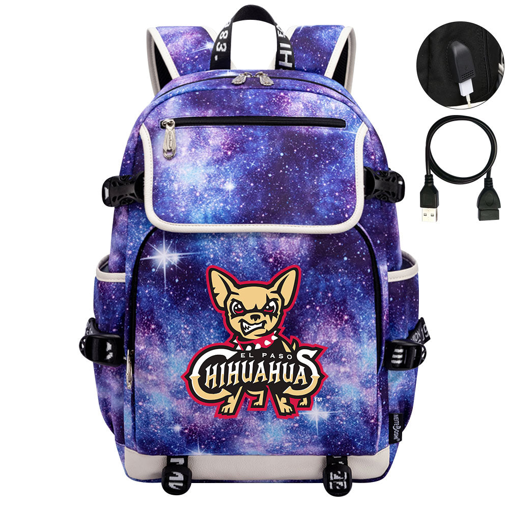 El Paso Chihuahuas Backpack School Notebook Travel Bags