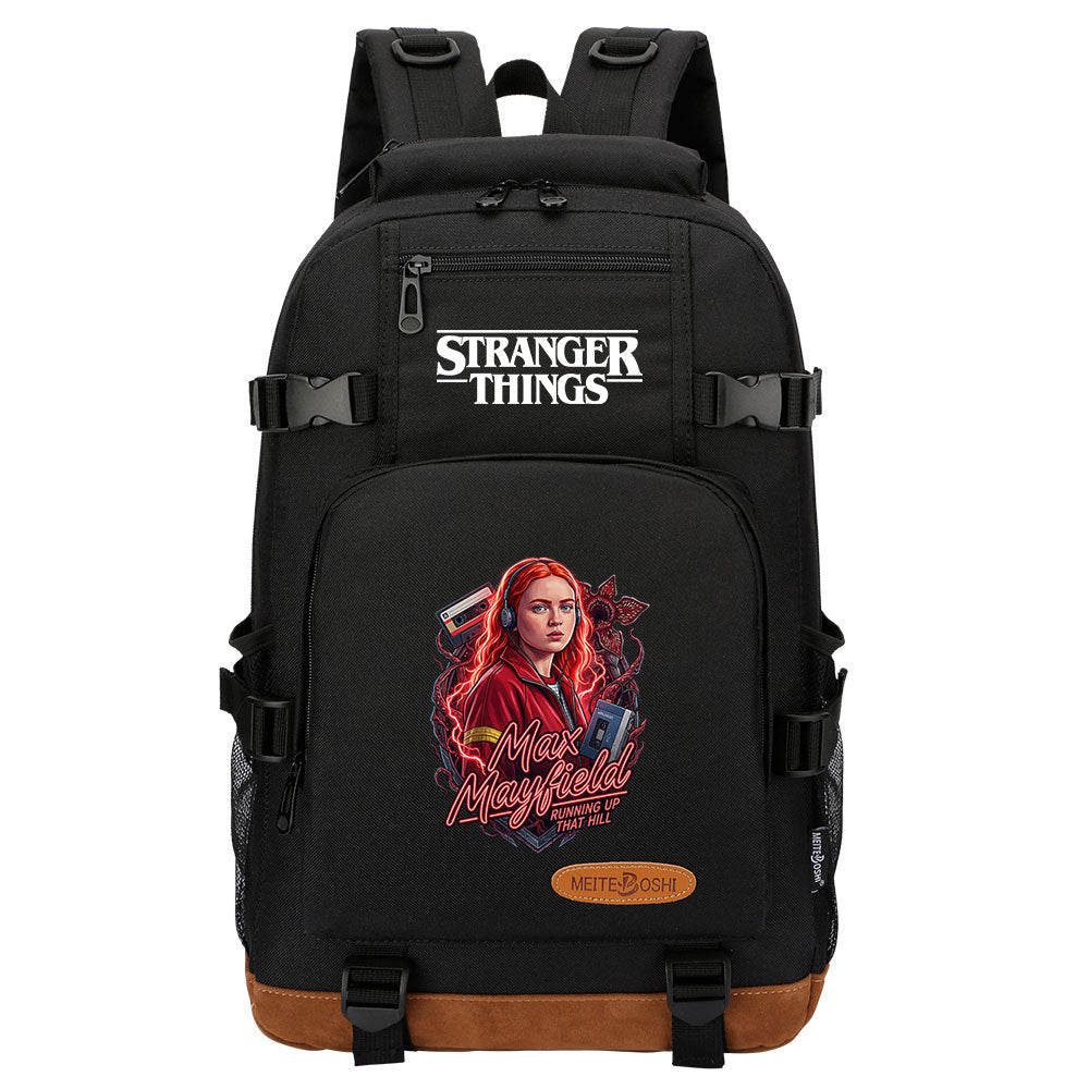 Strangers Things Max Mayfield Waterproof Backpack School Notebook Travel Bag