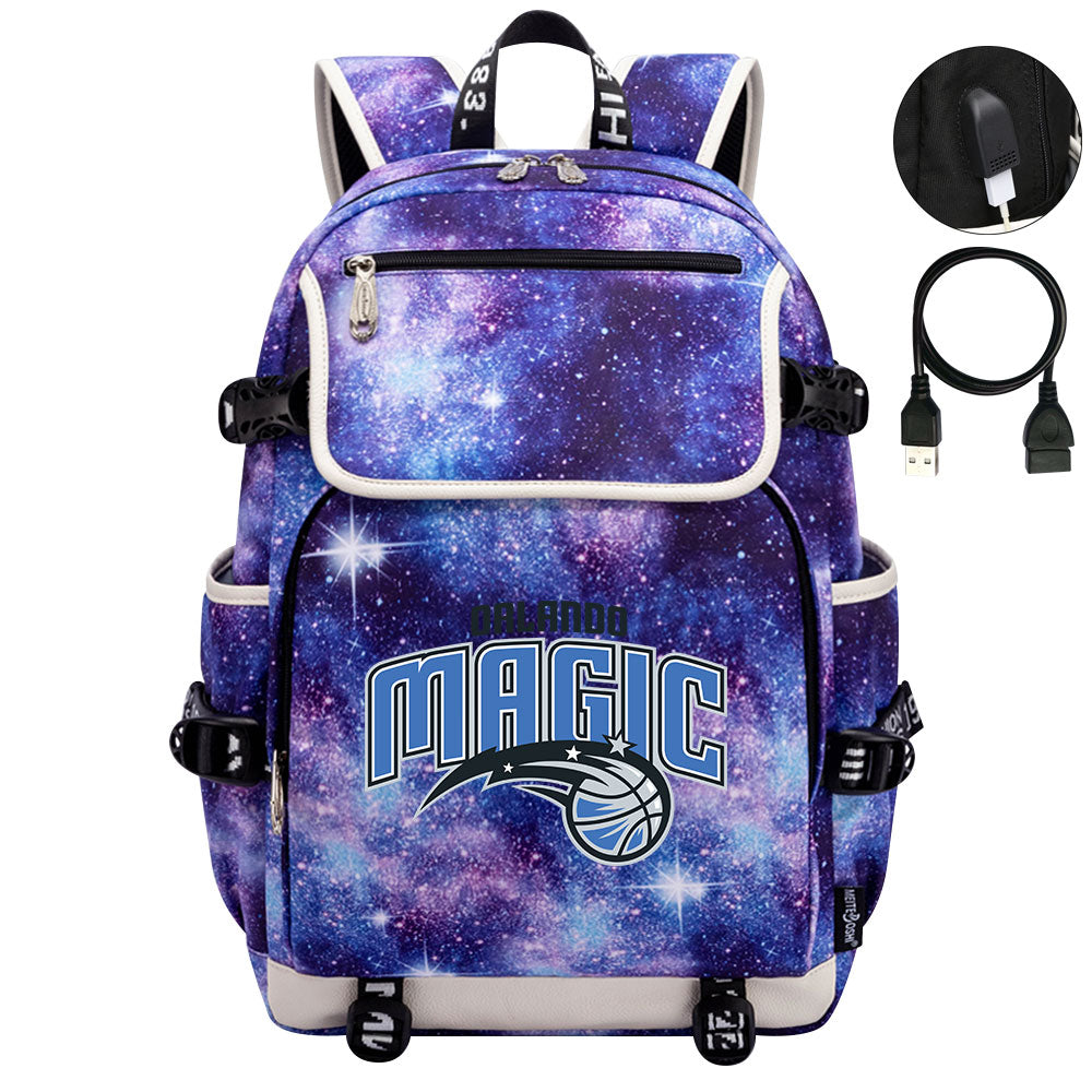 Orlando Magic Backpack School Notebook Travel Bags