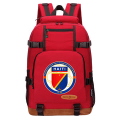 Haiti National Football team Waterproof Backpack School Notebook Travel Bag