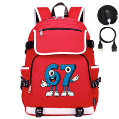 Steal a Brainrot 67 Backpack School Notebook Travel Bags