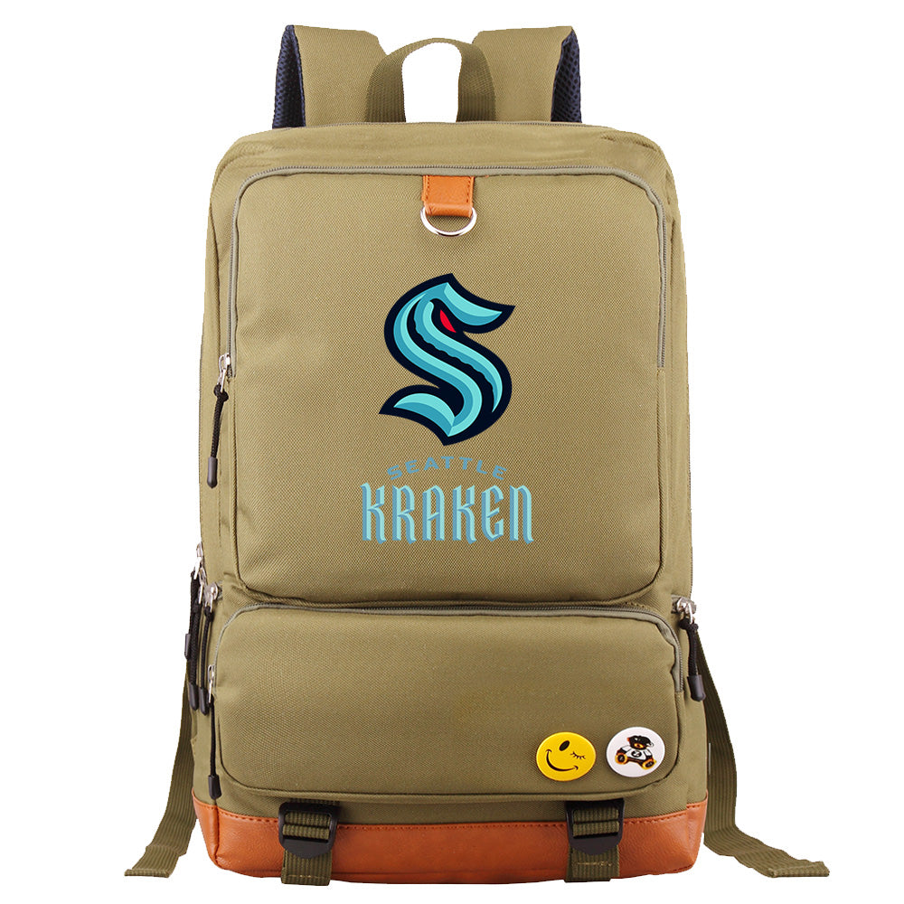 Seattle Kraken Hockey Team Proof Backpack NoteBook Laptop School Bag