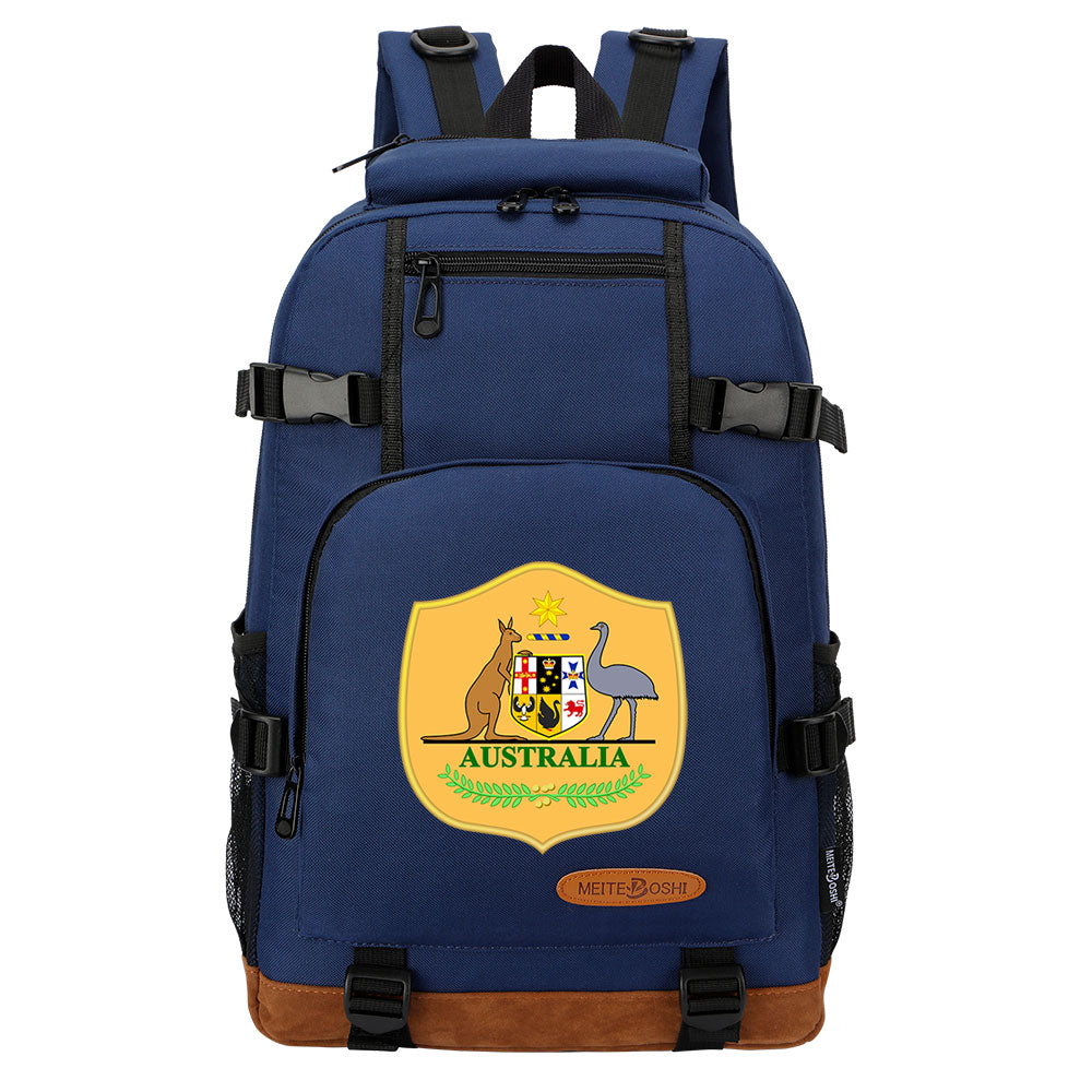 Australia National Football Team Waterproof Backpack School Notebook Travel Bag