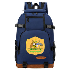 Australia National Football Team Waterproof Backpack School Notebook Travel Bag