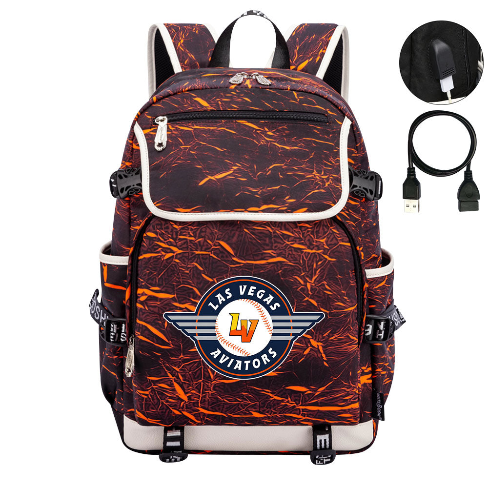 Las Vegas Aviators Backpack School Notebook Travel Bags