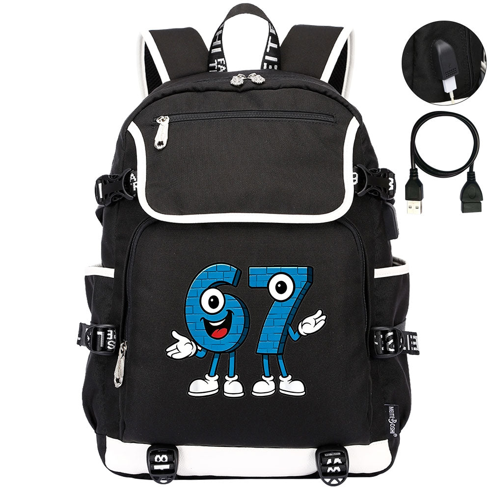 Steal a Brainrot 67 Backpack School Notebook Travel Bags