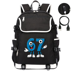 Steal a Brainrot 67 Backpack School Notebook Travel Bags