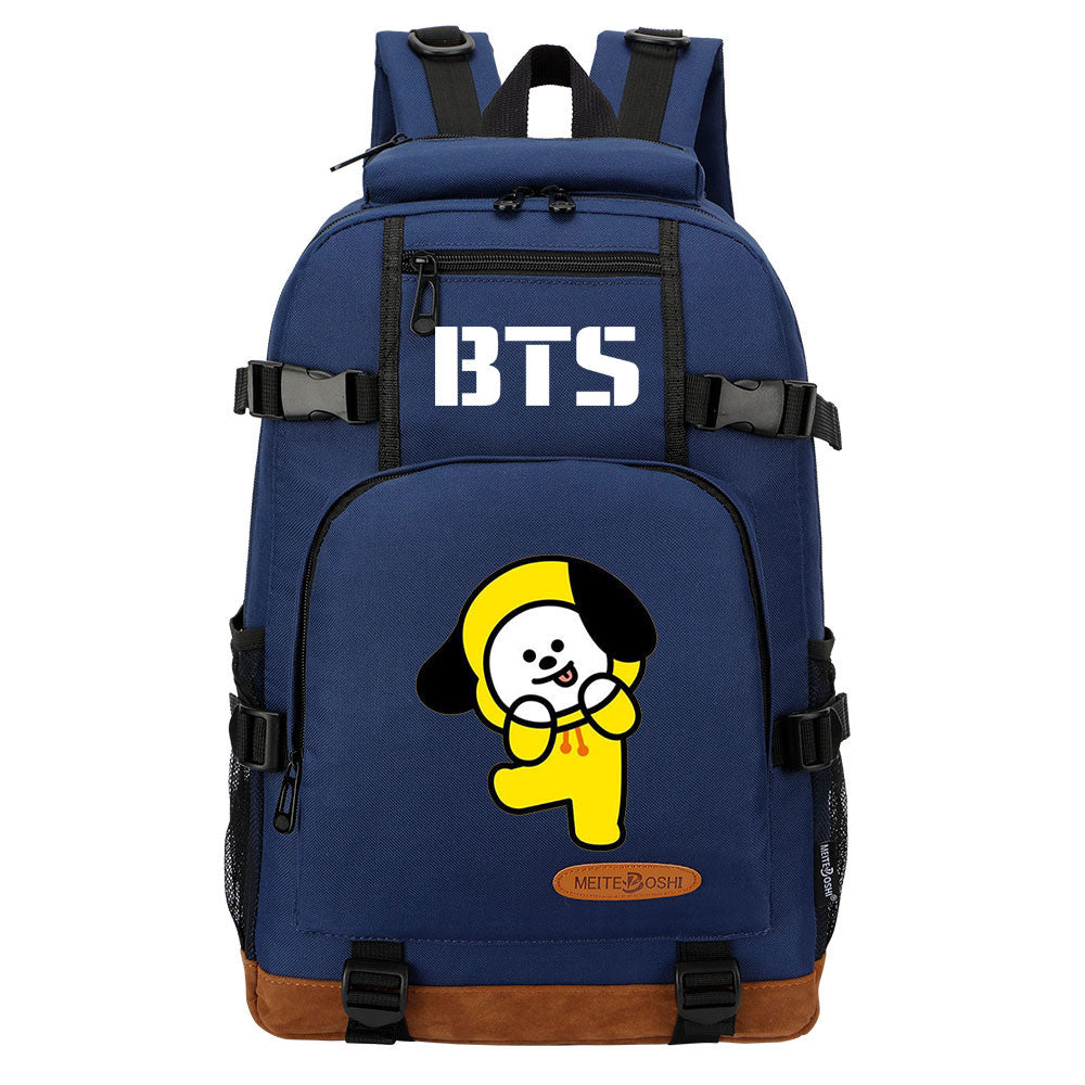 Kpop BTS Jimin Chimmy Waterproof Backpack School Notebook Travel Bag