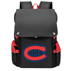 Montreal Canadiens Hockey Team School Backpack Oxford Laptop Bag