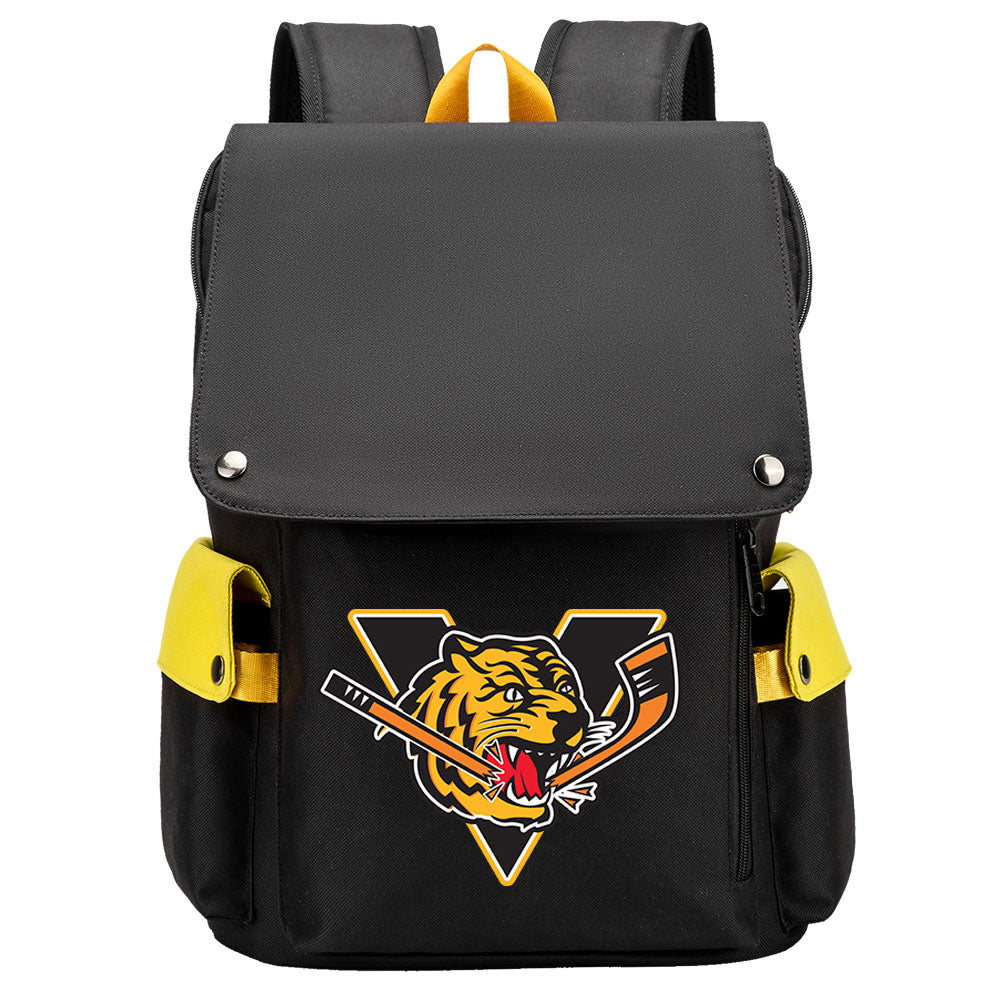 Victoriaville Tigres Hockey Team School Backpack Oxford Laptop Bag