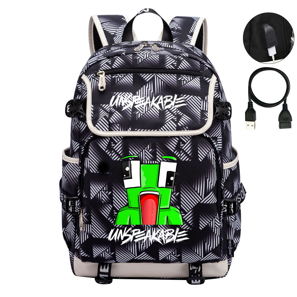 Game Unspeakable Backpack School Notebook Travel Bags