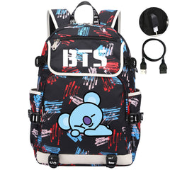 BTS Koya Backpack School Notebook Travel Bags