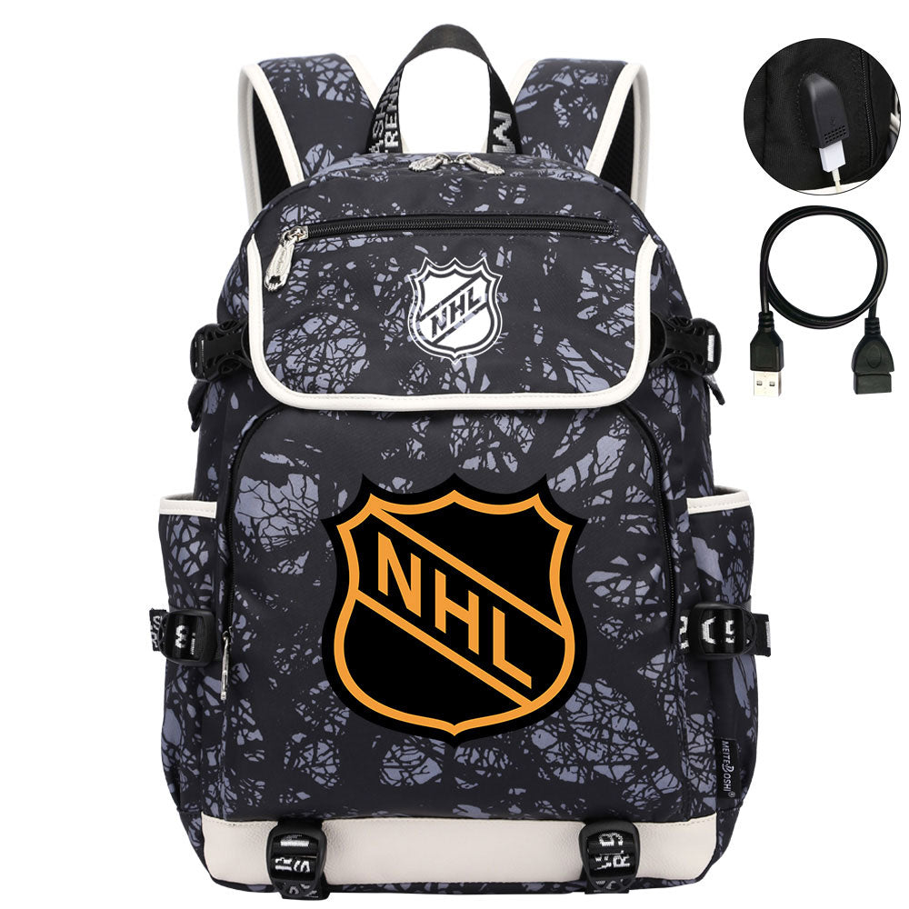 Hockey Team Backpack School Notebook Travel Bags