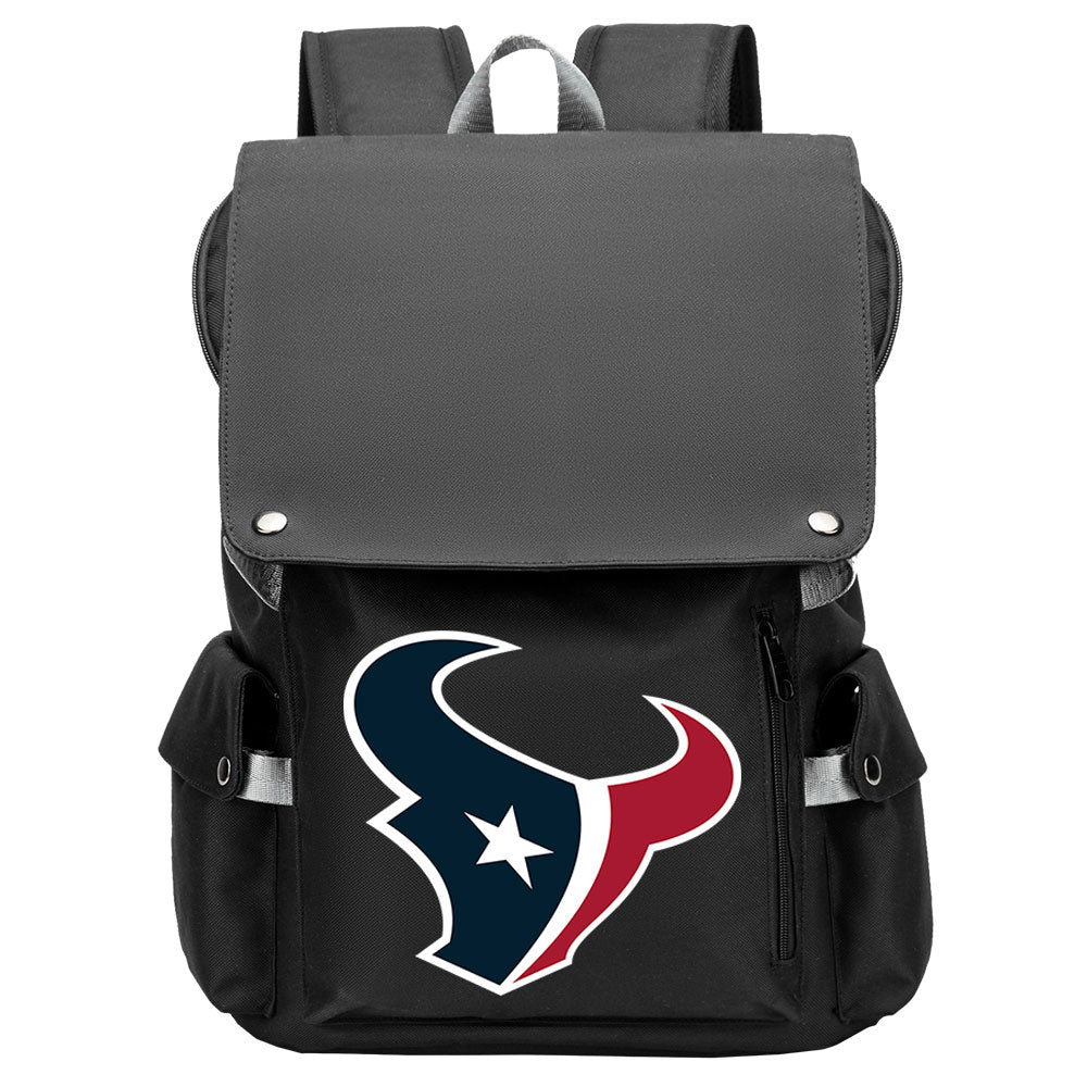 Houston Texans Football Team Rugby Laptop Backpack Oxford School Bag
