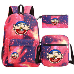Jeffy School Backpack Shoulder Bag Pencil Bags 3pcs Set