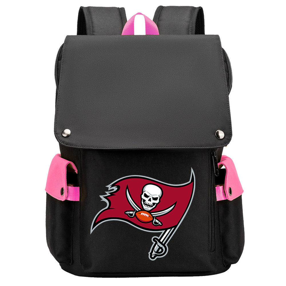 Tampa Bay Buccaneers Football Team Rugby Laptop Backpack Oxford School Bag