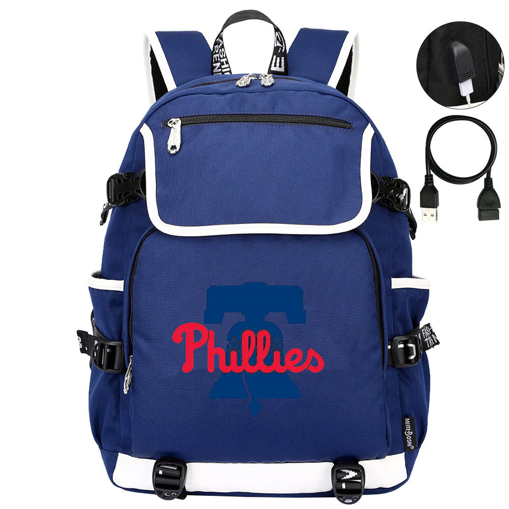 Philadelphia Phillies Backpack School Notebook Travel Bags