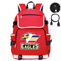 Colorado Eagles Hockey League Backpack School Notebook Travel Bag