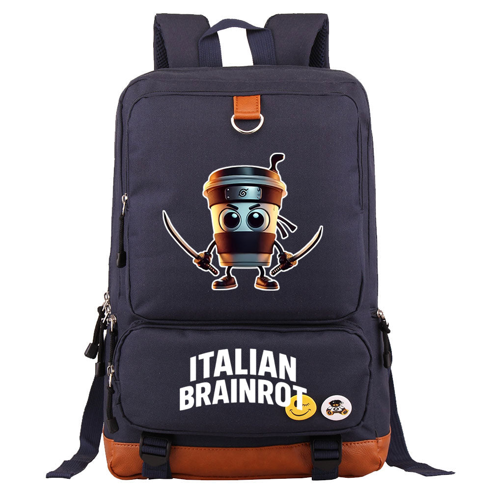Italian Brainrot Proof Backpack NoteBook Laptop School Bag