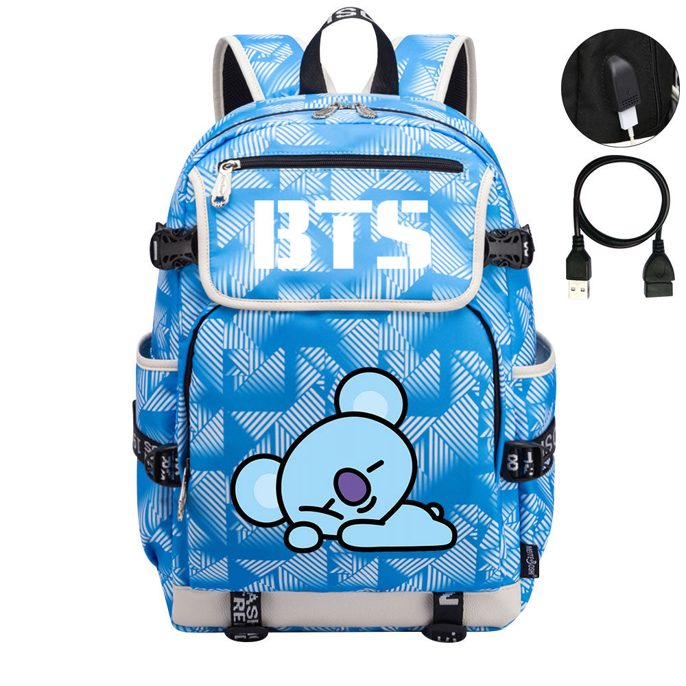 BTS Koya Backpack School Notebook Travel Bags