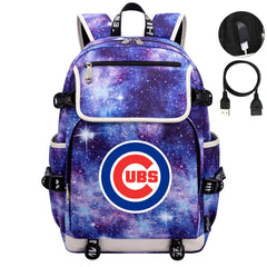 Chicago Cubs Backpack School Notebook Travel Bags