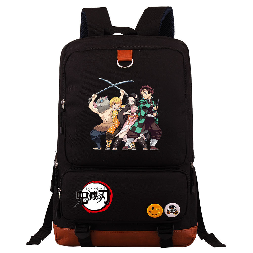 Demon Slayer Kimetsu No Yaiba Proof Backpack NoteBook Laptop School Bag