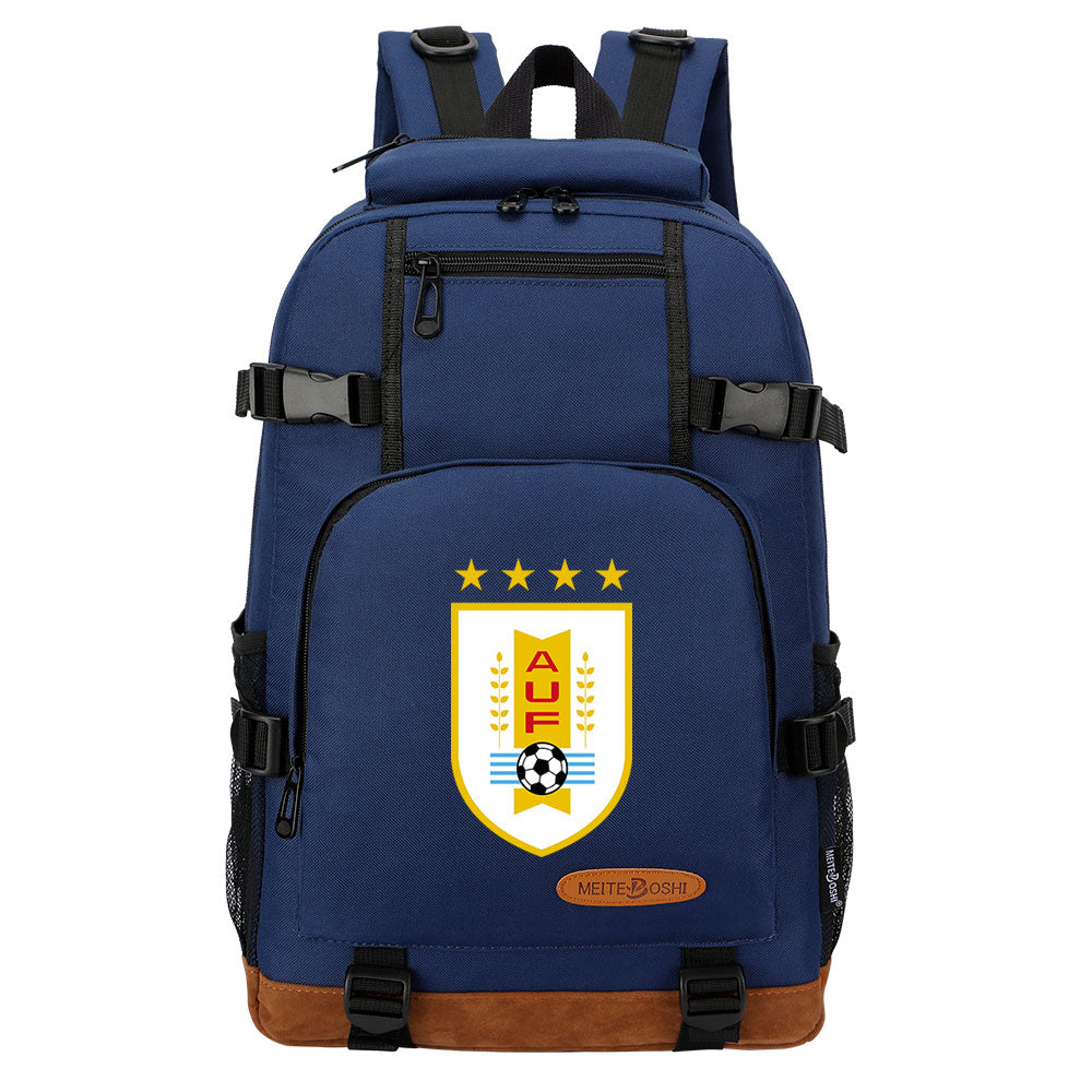 Uruguay National Football Team Waterproof Backpack School Notebook Travel Bag