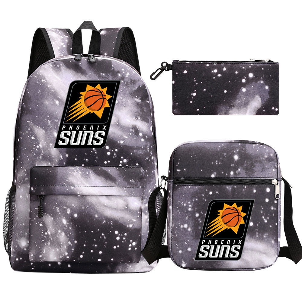 Phoenix Suns Basketball School Backpack Shoulder Bag Pencil Bags 3pcs Set
