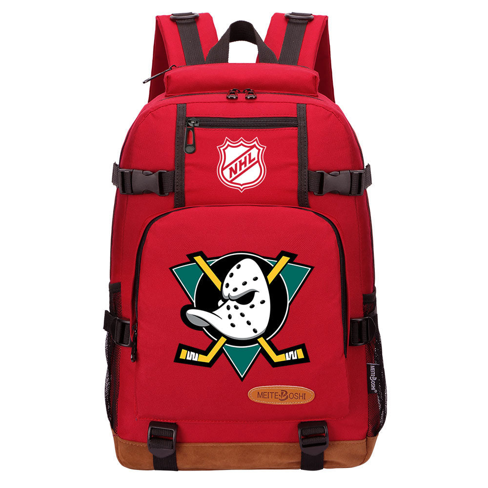 Anaheim Ducks Hockey League Waterproof Backpack School Notebook Travel Bag