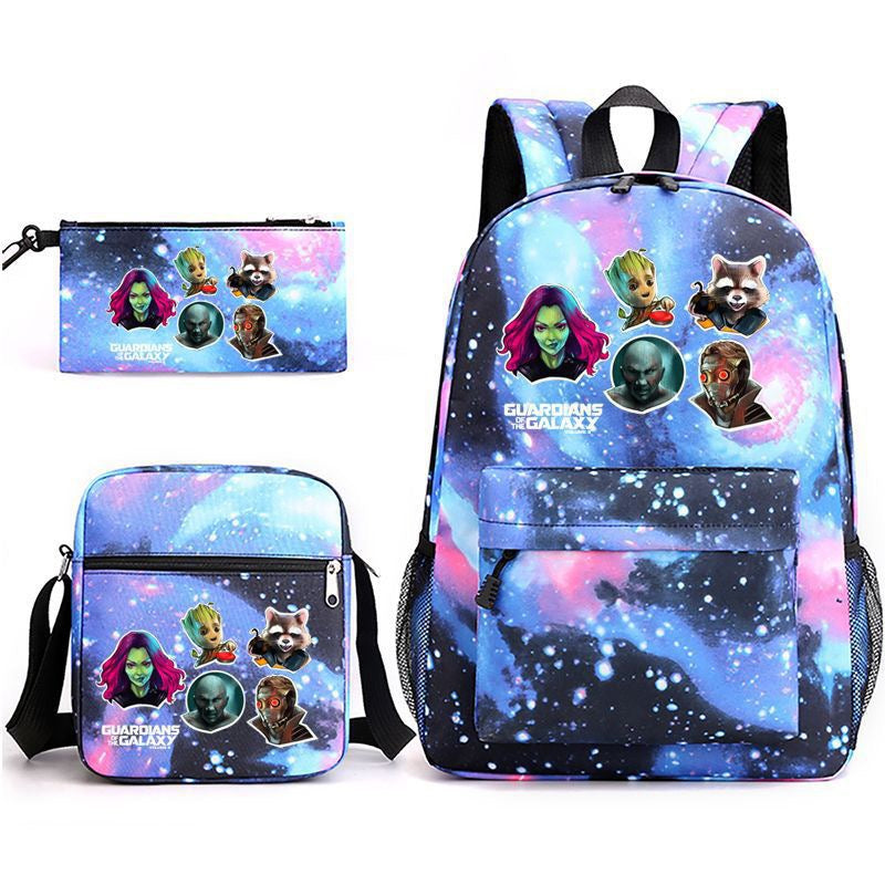 Guardians of the Galaxy School Backpack Shoulder Bag Pencil Bags 3pcs Set