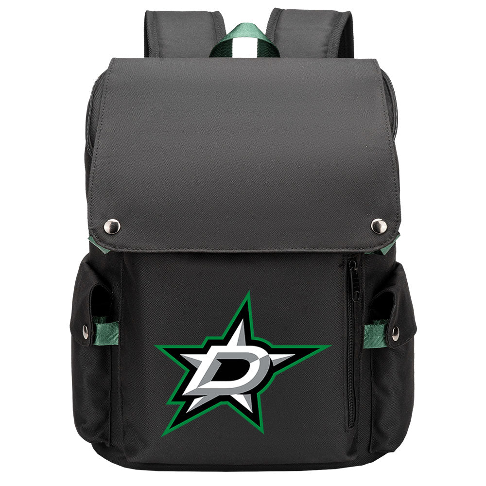 Dallas Stars Hockey Team School Backpack Oxford Laptop Bag