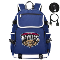 Wisconsin Timber Rattlers Backpack School Notebook Travel Bags