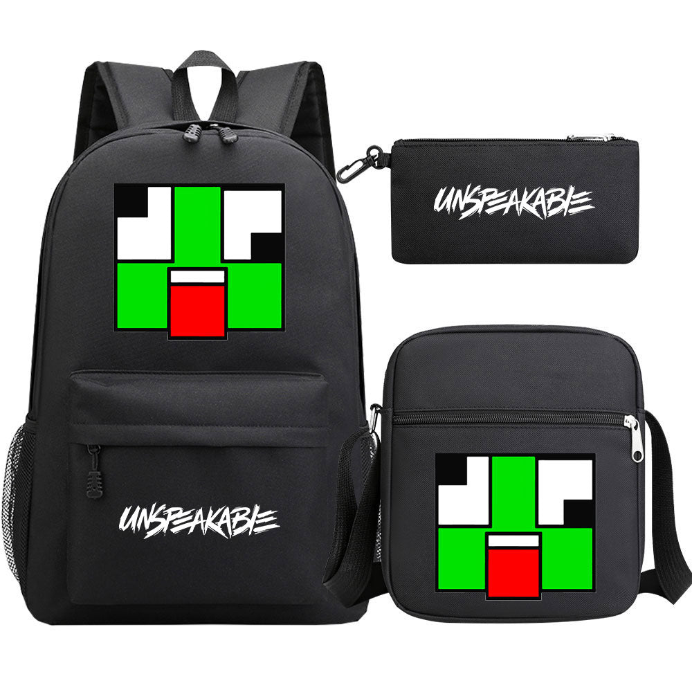 Unspeakable Game School Backpack Shoulder Bag Pencil Bags 3pcs Set