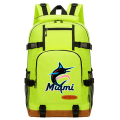 Miami Marlins Waterproof Backpack School Notebook Travel Bag