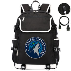 Minnesota Timberwolves Backpack School Notebook Travel Bags
