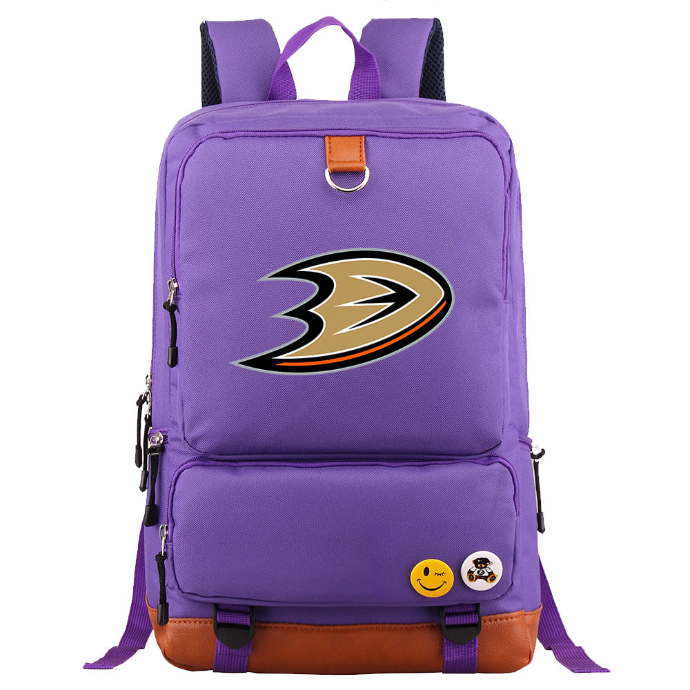 Anaheim Ducks Hockey Team Proof Backpack NoteBook Laptop School Bag