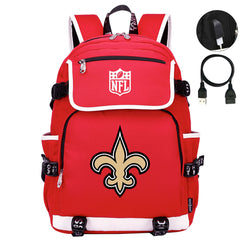 New Orleans Saints Football Rugby Backpack School Notebook Travel Bags