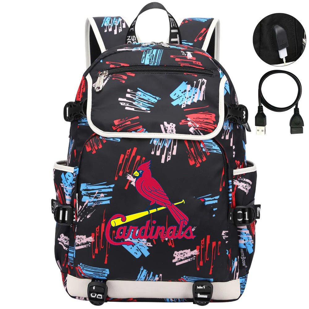 St Louis Cardinals Backpack School Notebook Travel Bags