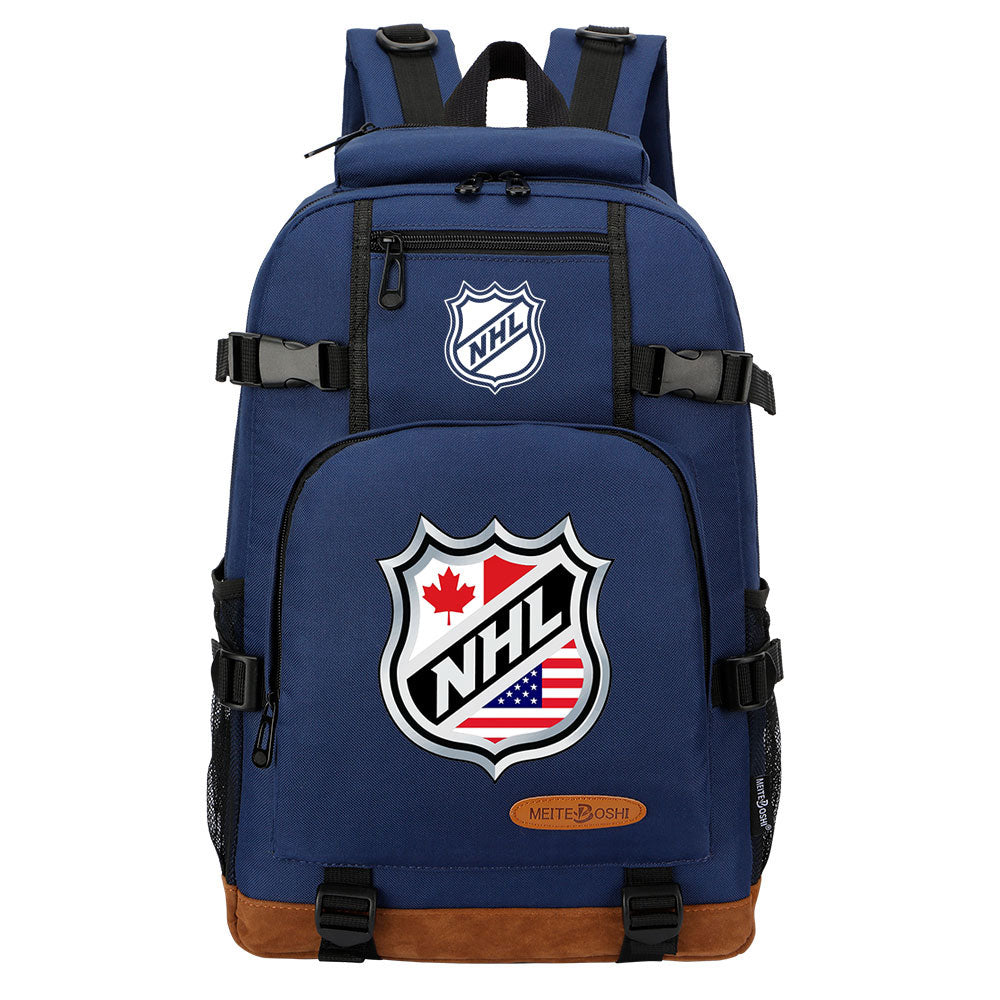 Hockey Team Waterproof Backpack School Notebook Travel Bag