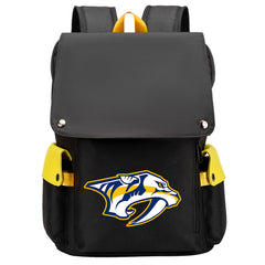 Nashville Predators Hockey Team School Backpack Oxford Laptop Bag