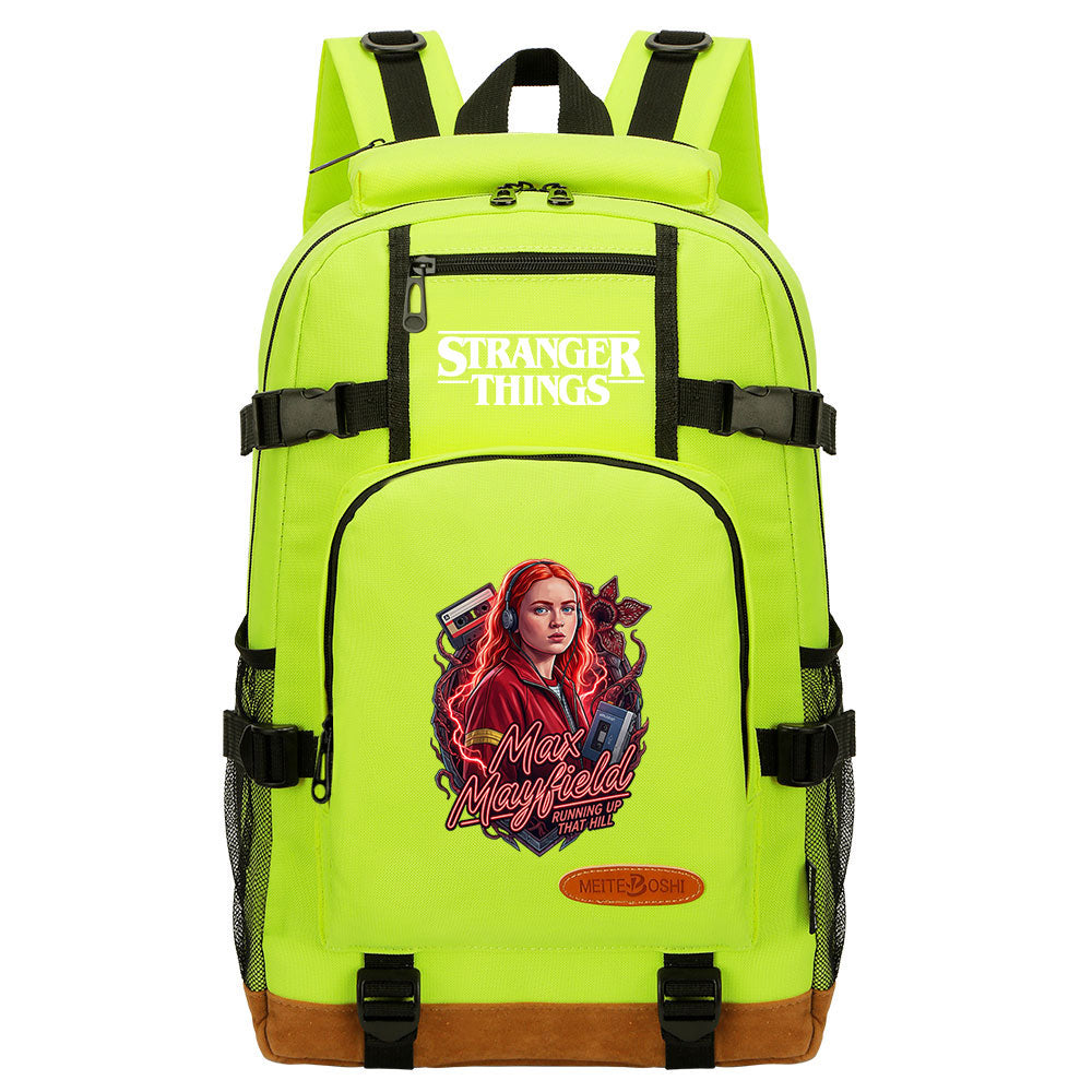 Strangers Things Max Mayfield Waterproof Backpack School Notebook Travel Bag