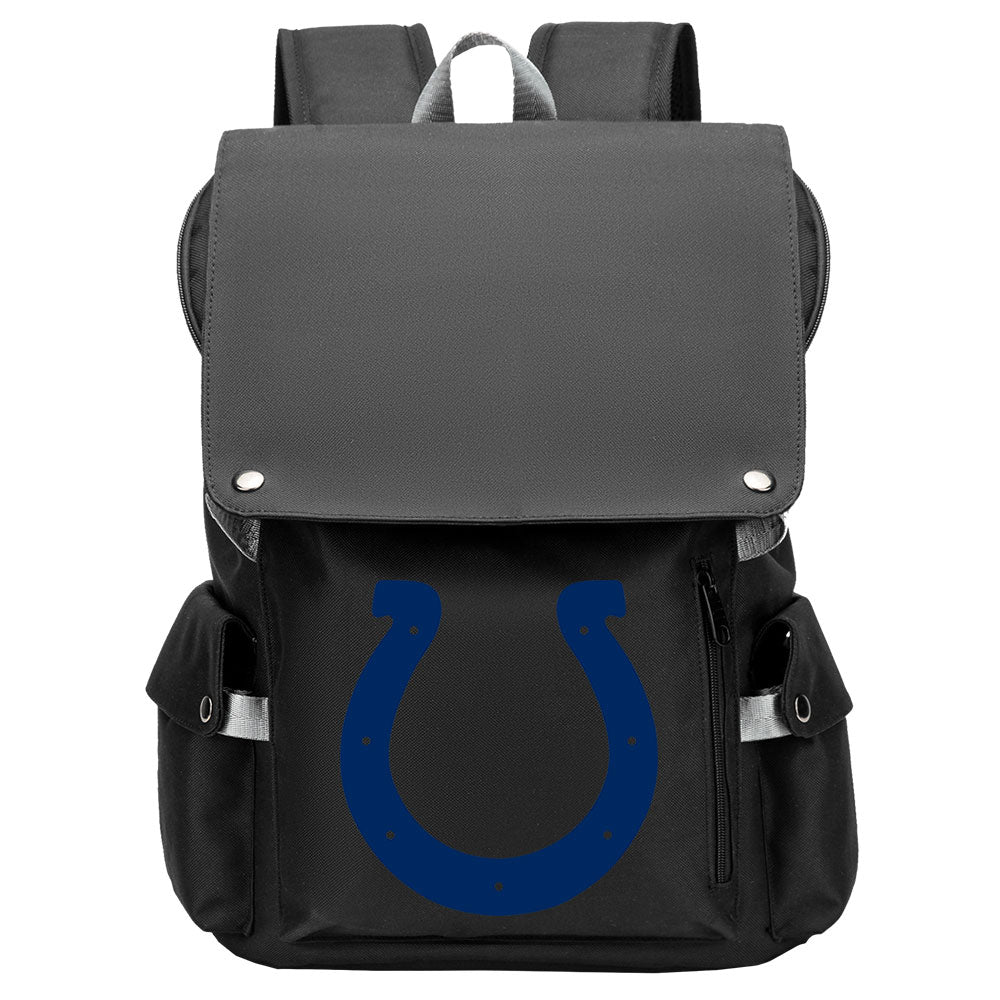 Indianapolis Colts Football Team Rugby Laptop Backpack Oxford School Bag