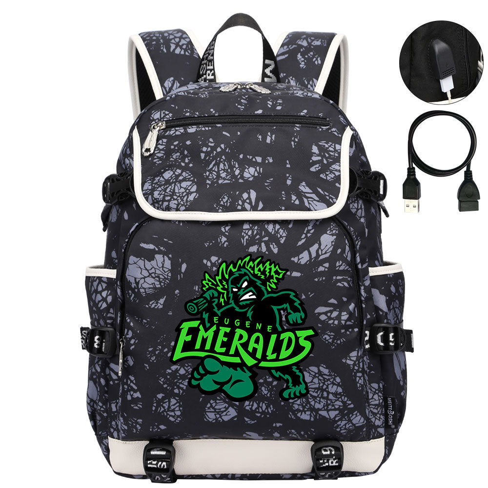 Eugene Emeralds Backpack School Notebook Travel Bags