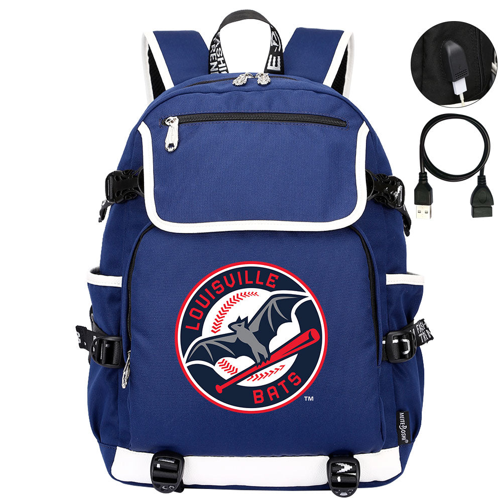 Louisville Bats Backpack School Notebook Travel Bags
