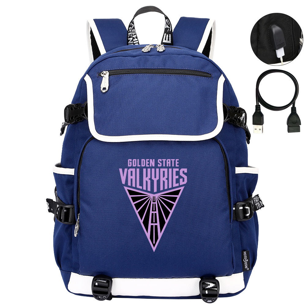 Golden State Valkyries Backpack School Notebook Travel Bags